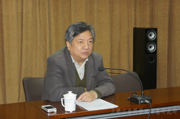 2月5日，上海市十四届人大常委会委员、市社联党组书记沈国明传达人代会精神