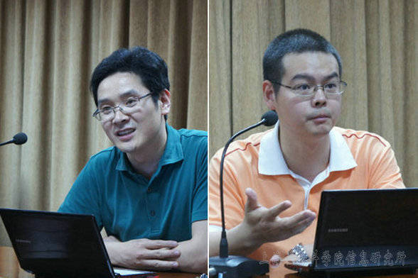 6月7日，罗力、赵付春分别就国家课题申报和软科研在研项目与所内科研人员交流